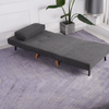 Compact Single Chair Bed in Charcoal - Ideal for Small Spaces