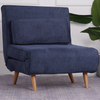 Transform Your Chair into a Cozy Denim Blue Futon Bed