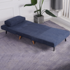 Compact Single Chair Bed in Denim Blue - Ideal for Small Spaces