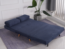 Compact 2 Seater Sofa Bed in Denim Blue - The Best Choice for Small Spaces