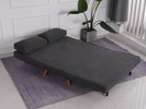 Stylish click clack sofa bed - Charcoal sofa bed for maximizing space