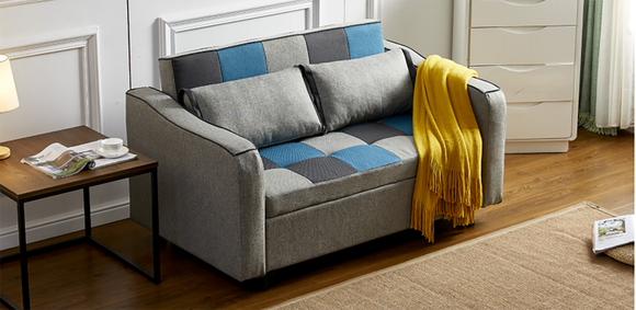 Upgrade the comfort of your home with the Serene Sofa Bed Teal Grey
