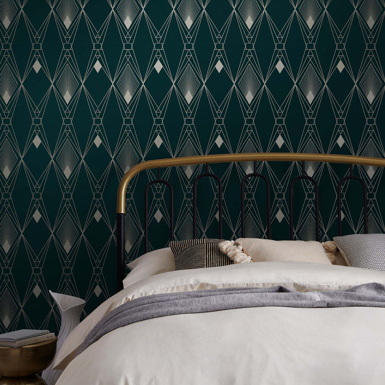 Next Wallpaper Deco Geometric Teal