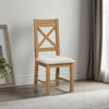 Ardara Dining Chairs Pair in medium oak