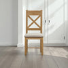Ardara Dining Chairs Pair in medium oak