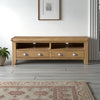 Ardara Large TV Unit 150cm in medium oak
