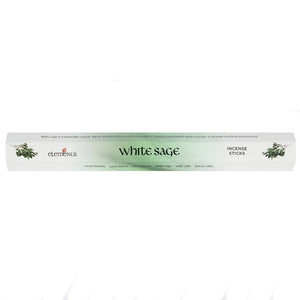 Embrace the natural essence of Elements White Sage Incense Sticks, known for their soothing and calming properties to help you relax and unwind.