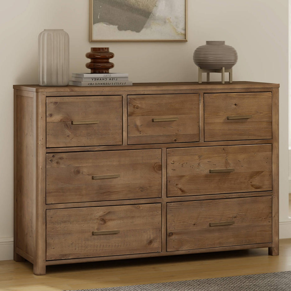Oak chest of drawers for bedroom