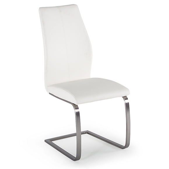 White Irma Dining Chair - Modern and Comfortable Dining Chair for Kitchen and Dining Room