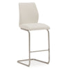 Irma Bar Stool White with Cantilever Design for Kitchen Island
