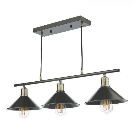 Jalen 3 Light Bar Pendant Graphite