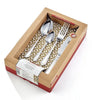 Judge Dubarry 24 Piece Cutlery Set, Traditional Ornate Stainless Steel Flatware, Elegant Cutlery Sets for Dining