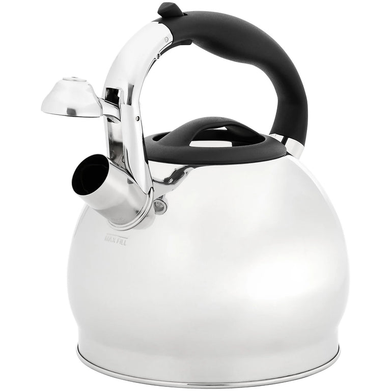Judge Stove Top Whistling Kettle 2.2L with Thermic Base, Induction Suitable Kitchen Kettle, Easy Grip Handle