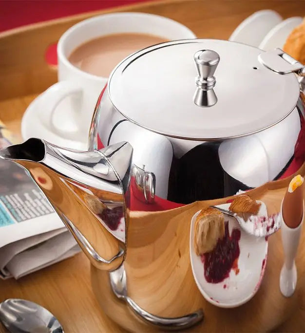 Judge Traditional 8 Cup Tall Teapot 1.6L – Stainless Steel Tea Pot with Drip-Free Spout & Comfortable Handle