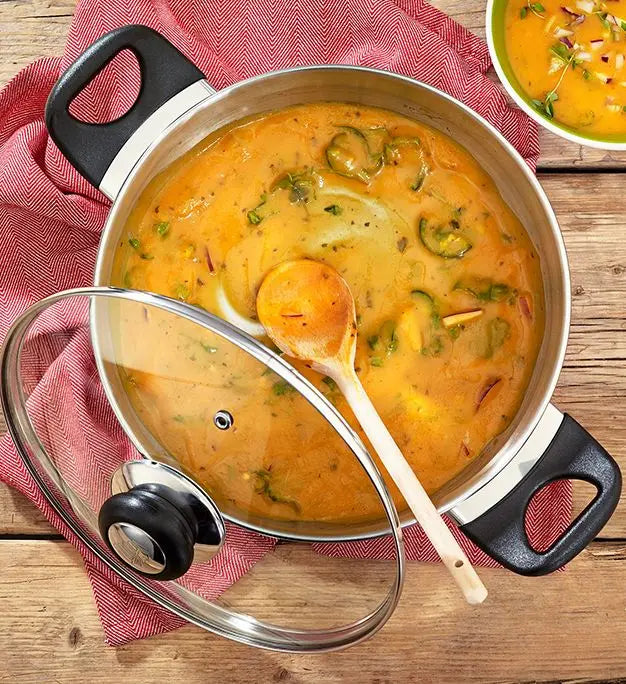 Judge Vista Ceramic 24cm Casserole Dish with Glass Lid, Oven Safe Pot, Induction Ready Pots and Pans Cookware