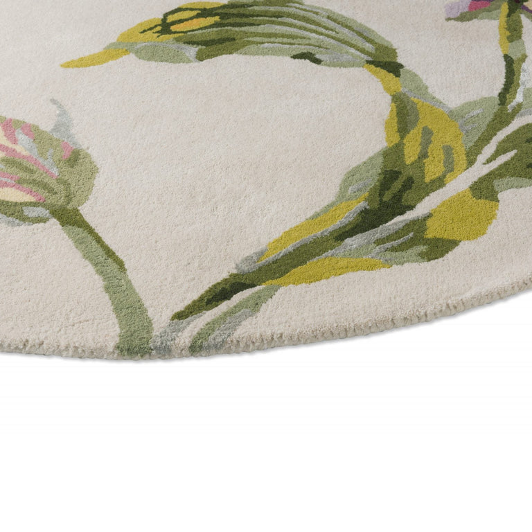 Laura Ashley Gosford Rug Cranberry - Round