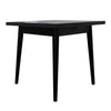 Lotti Square Dining Table Square Black