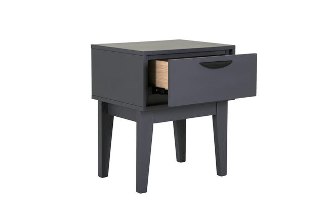 Luna Bedside Table Dark Grey