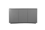 A front view of the Lazzaro Sideboard in Graphite Grey Matt, showcasing its sleek and contemporary design. The sideboard features a smooth matte finish in a sophisticated graphite grey color, adding a touch of modern elegance to your living or dining area.