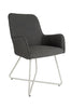 The Santorini Garden Dining Chair B in Dark Grey adds elegance to any outdoor dining area.