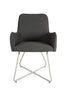 Enjoy alfresco dining in style with the Santorini Garden Dining Chair B (Pair) in Dark Grey.