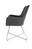 Transform your garden into a cozy dining space with the Santorini Garden Dining Chair B (Pair) in Dark Grey.