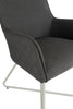 The comfortable seat of the Santorini Garden Dining Chair B (Pair) in Dark Grey ensures hours of enjoyable dining.