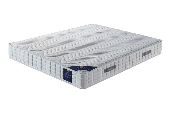 A top view of the Marine 5ft King Size Mattress, showcasing its spacious and luxurious design. The mattress features a plush, quilted surface with premium padding, offering a comfortable and supportive sleep experience. Its king size dimensions provide ample room for individuals or couples to relax and unwind.