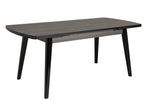 Magda Extending Dining Table Grey Top Black Leg