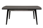 Magda Extending Dining Table Grey Top Black Leg