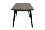 Magda Extending Dining Table Grey Top Black Leg