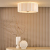 Noura 3 Light Flush Ceiling Lighting in living room