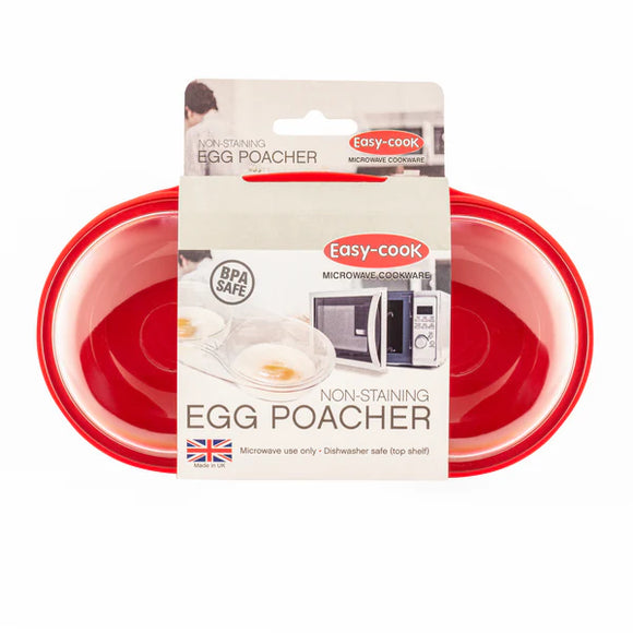 Microwave 2 Egg Poacher: Quickly and easily poach two eggs in the microwave with this handy and time-saving kitchen tool.
