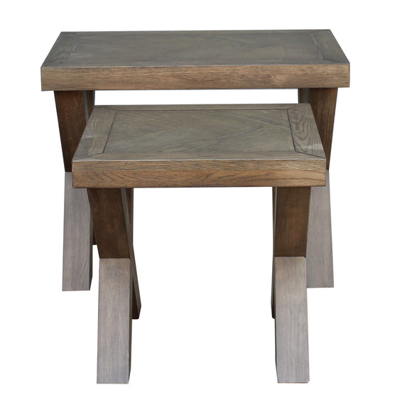 X Range Nest Of Tables Dark Oak