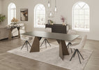 Osiris Dining Table 2200 Stone Golden Black