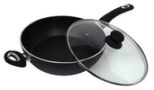 Effortless Cooking with Non-Stick Deep Sauté Pan: Enjoy cooking a variety of dishes with ease, thanks to the non-stick interior that promotes even heat distribution and prevents food from sticking