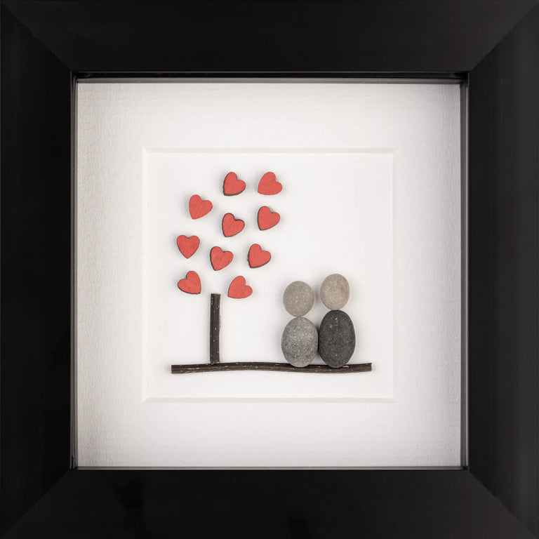 Tree of Hearts Black Frame 4x4