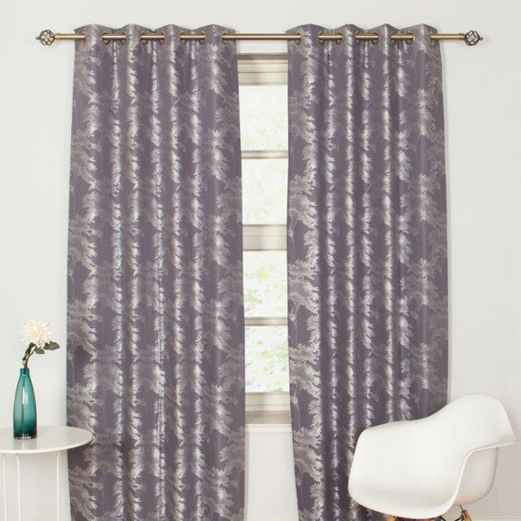 Elegant charcoal purple curtains for your home