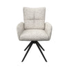 Torelli Rimini swivel armchair in ivory fabric