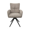 Torelli Rimini swivel armchair in oatmeal fabric