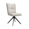 Torelli Rimini armless swivel chair in ivory fabric