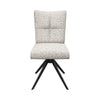 Torelli Rimini armless swivel chair in ivory fabric