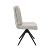 Torelli Rimini armless swivel chair in ivory fabric