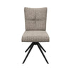 Torelli Rimini armless swivel chair in oatmeal fabric