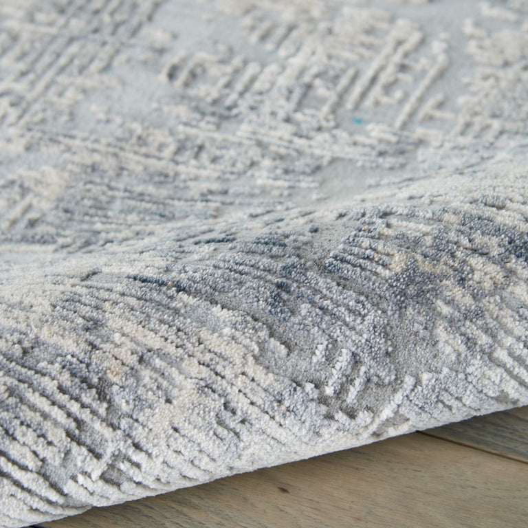 Nourison Rustic Textures Rug 01 Grey Beige - Round