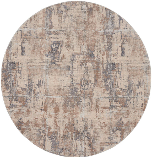 Nourison Rustic Textures Rug 06 Beige Grey - Round