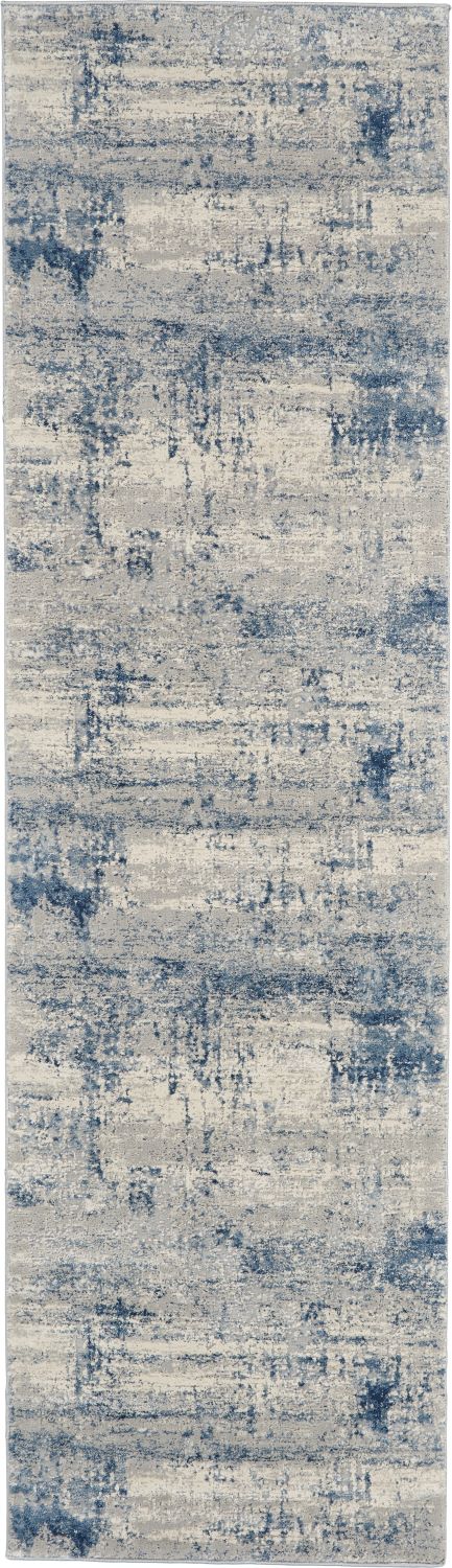 Nourison Rustic Textures Rug 10 Ivory Blue - Runner