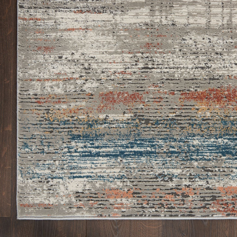 Nourison Rustic Textures Rug 12 Grey Multi - Runner