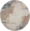 Nourison Rustic Textures Rug 13 Grey Blue - Round