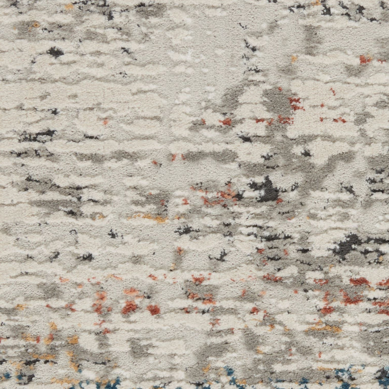 Nourison Rustic Textures Rug 14 Light Grey Multi - Runner